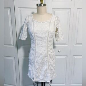 Allsaints Myrine Dress in Chalk